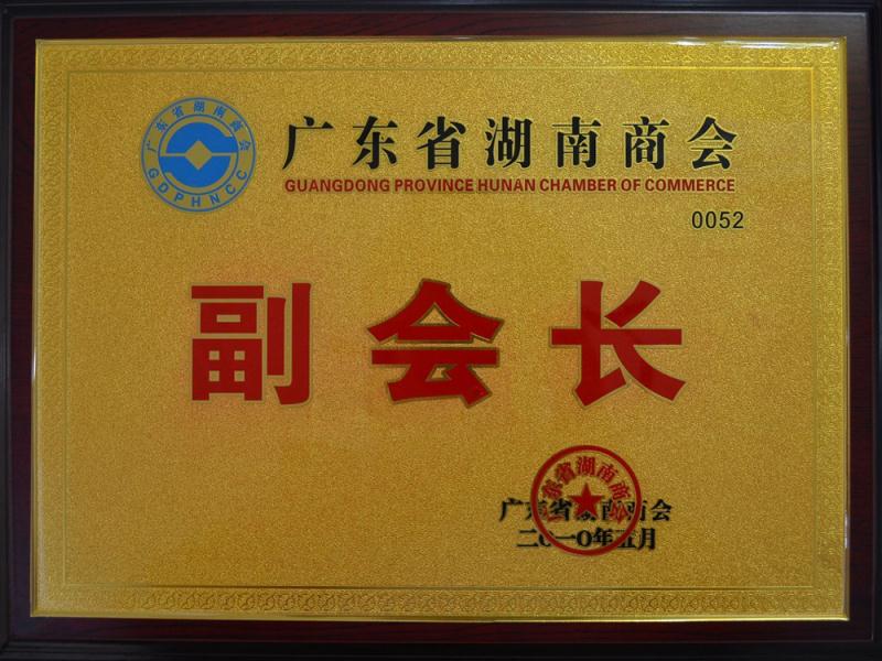 湖南商會(huì)副會(huì)長(zhǎng)證書圖